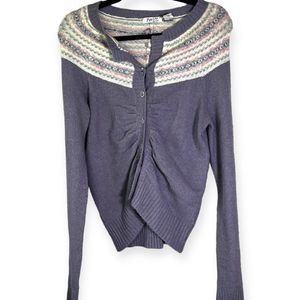 Vintage Pout Y2K Off the Shoulder Cardigan Size L